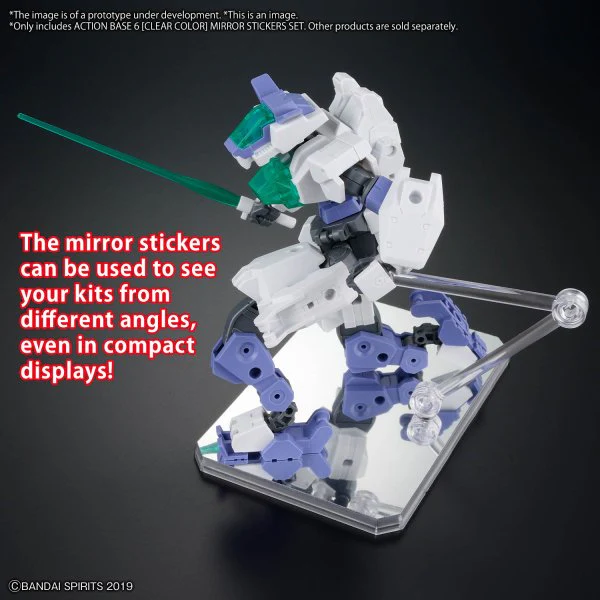 ACTION BASE 6 [CLEAR COLOR] MIRROR STICKERS SET - Image 4