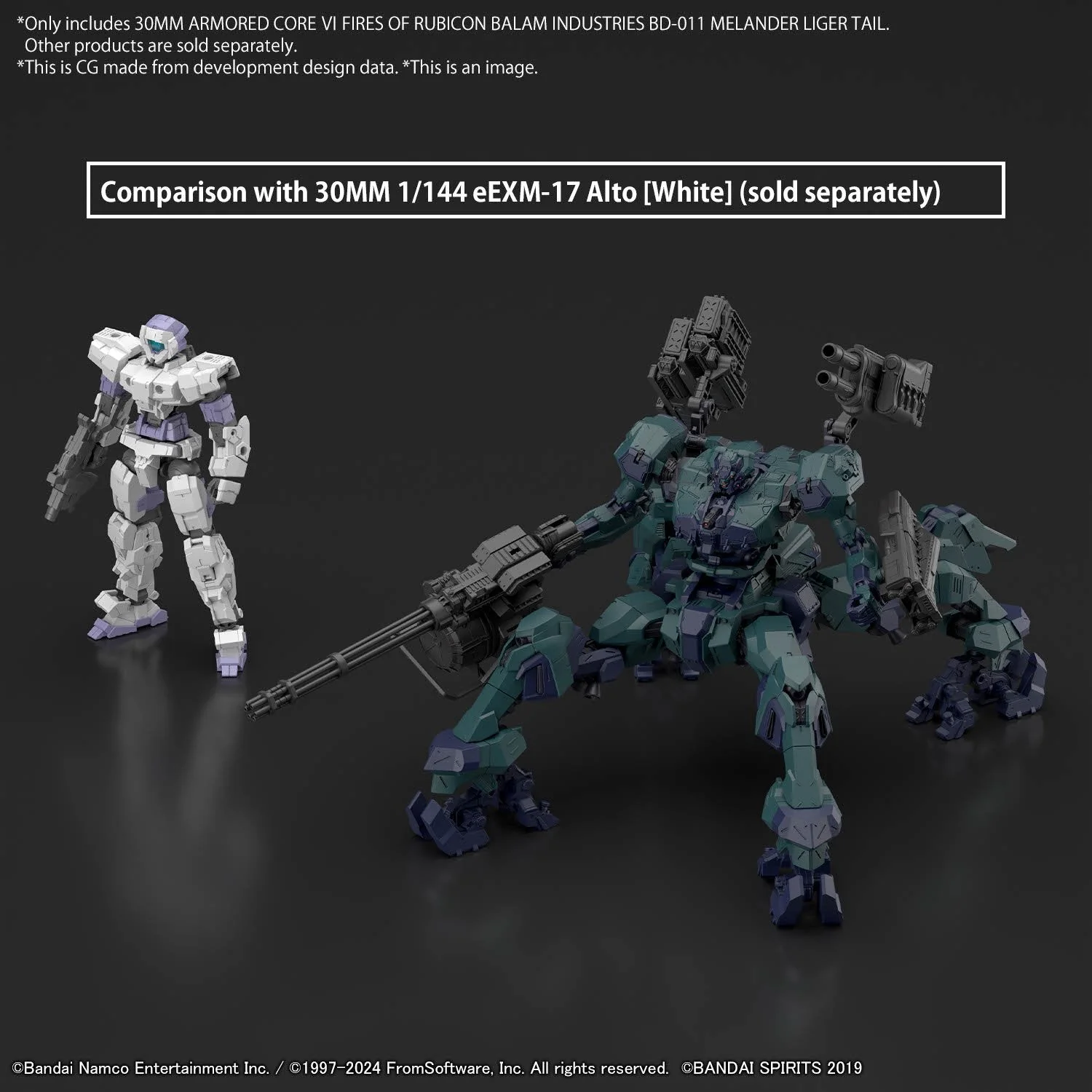 Bandai Hobby ARMORED CORE Ⅵ FIRES OF RUBICON BALAM INDUSTRIES BD-011 MELANDER LIGER TAIL(2024) (Damaged Box) - Image 11