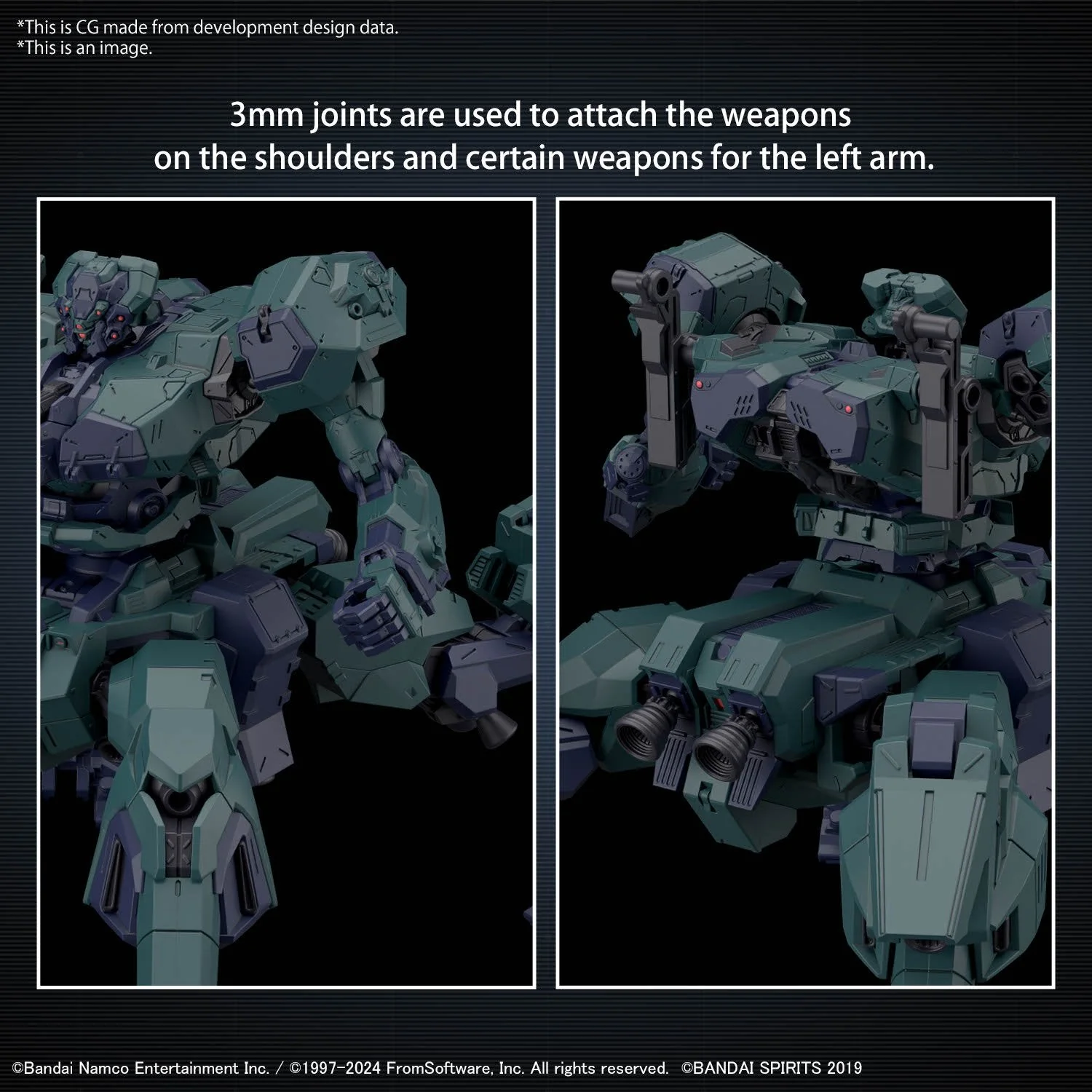Bandai Hobby ARMORED CORE Ⅵ FIRES OF RUBICON BALAM INDUSTRIES BD-011 MELANDER LIGER TAIL(2024) (Damaged Box) - Image 14