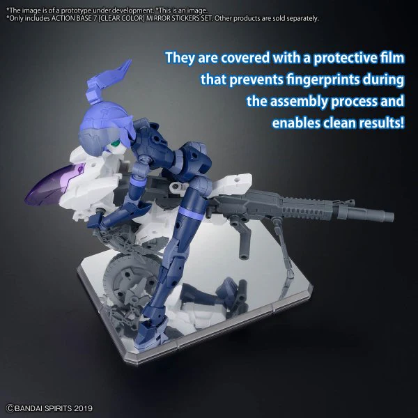 BANDAI Hobby ACTION BASE 7 [CLEAR COLOR] MIRROR STICKERS SET - Image 6