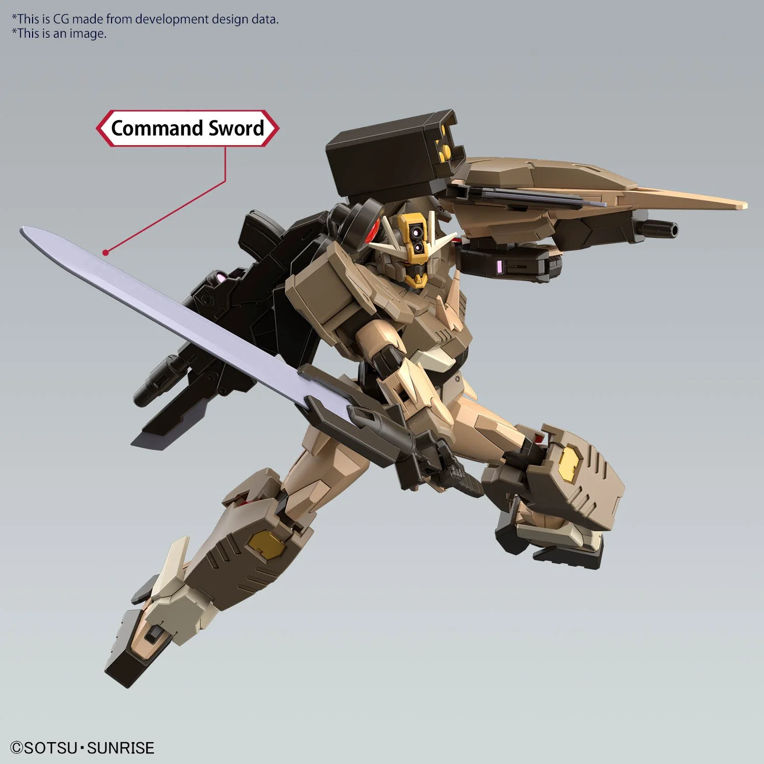 Bandai Hobby HG #10 1/144 GUNDAM 00 COMMAND QAN[T] DESERT TYPE(2024) - Image 2