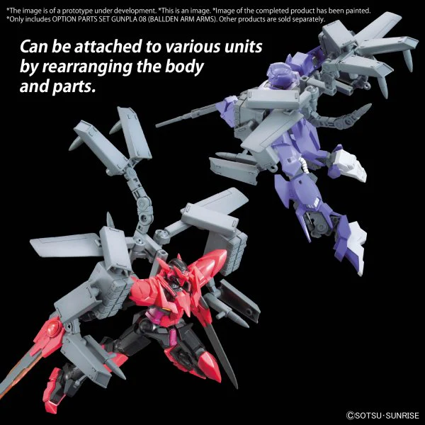 Bandai Hobby OPTION PARTS SET GUNPLA 08 (BALLDEN ARM ARMS)(2024) - Image 3