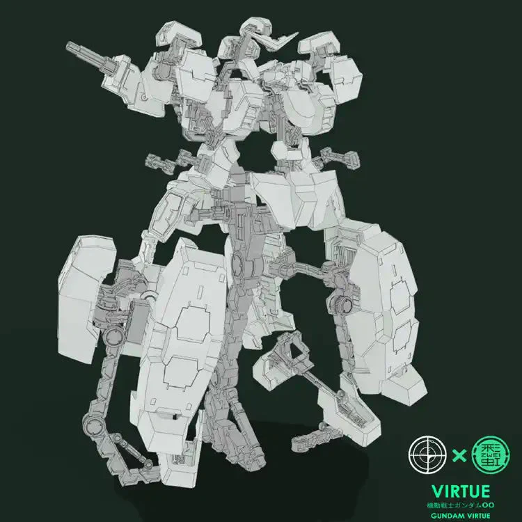 Dian Chang Armor GN-005 Display Stand for MG Gundam Virtue - Image 17