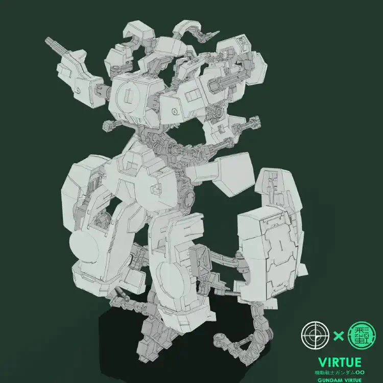 Dian Chang Armor GN-005 Display Stand for MG Gundam Virtue - Image 19
