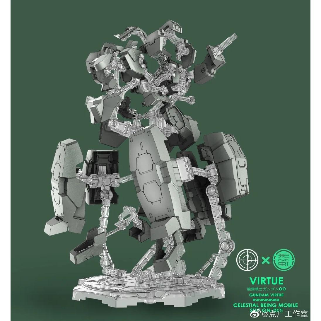Dian Chang Armor GN-005 Display Stand for MG Gundam Virtue - Image 22