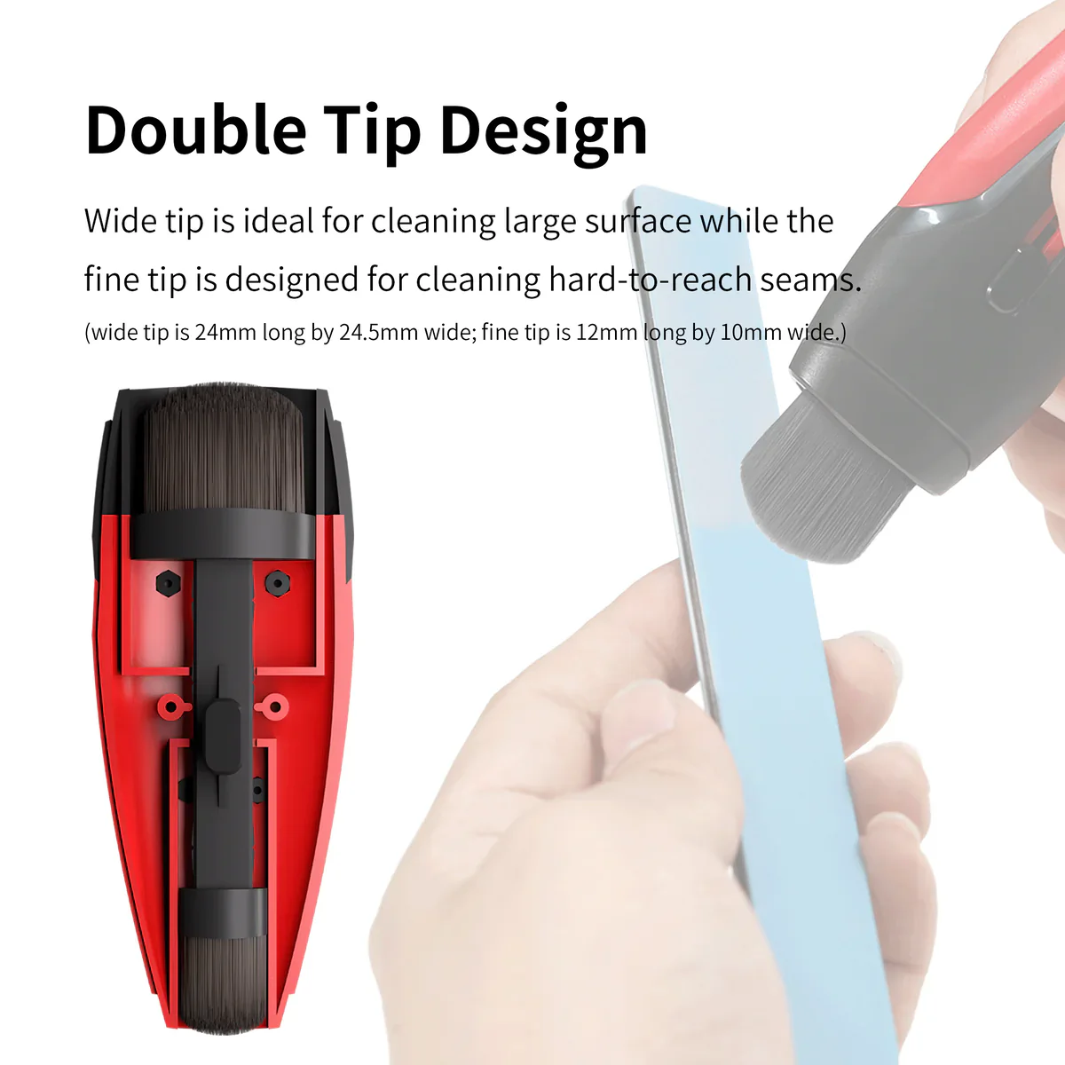 DSPIAE Retractable Dust Brush Double Head - Image 3