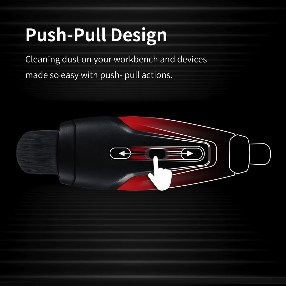 DSPIAE Retractable Dust Brush Double Head - Image 4
