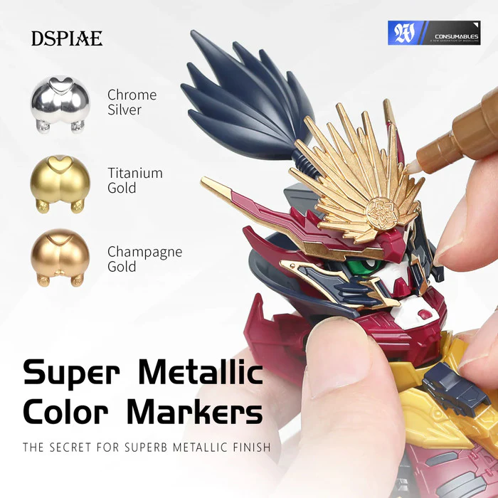 DSPIAE Super Metallic Color Markers - Titanium Gold - Image 3