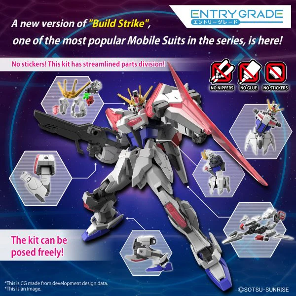 Bandai Hobby ENTRY GRADE 1/144 BUILD STRIKE EXCEED GALAXY - Image 5