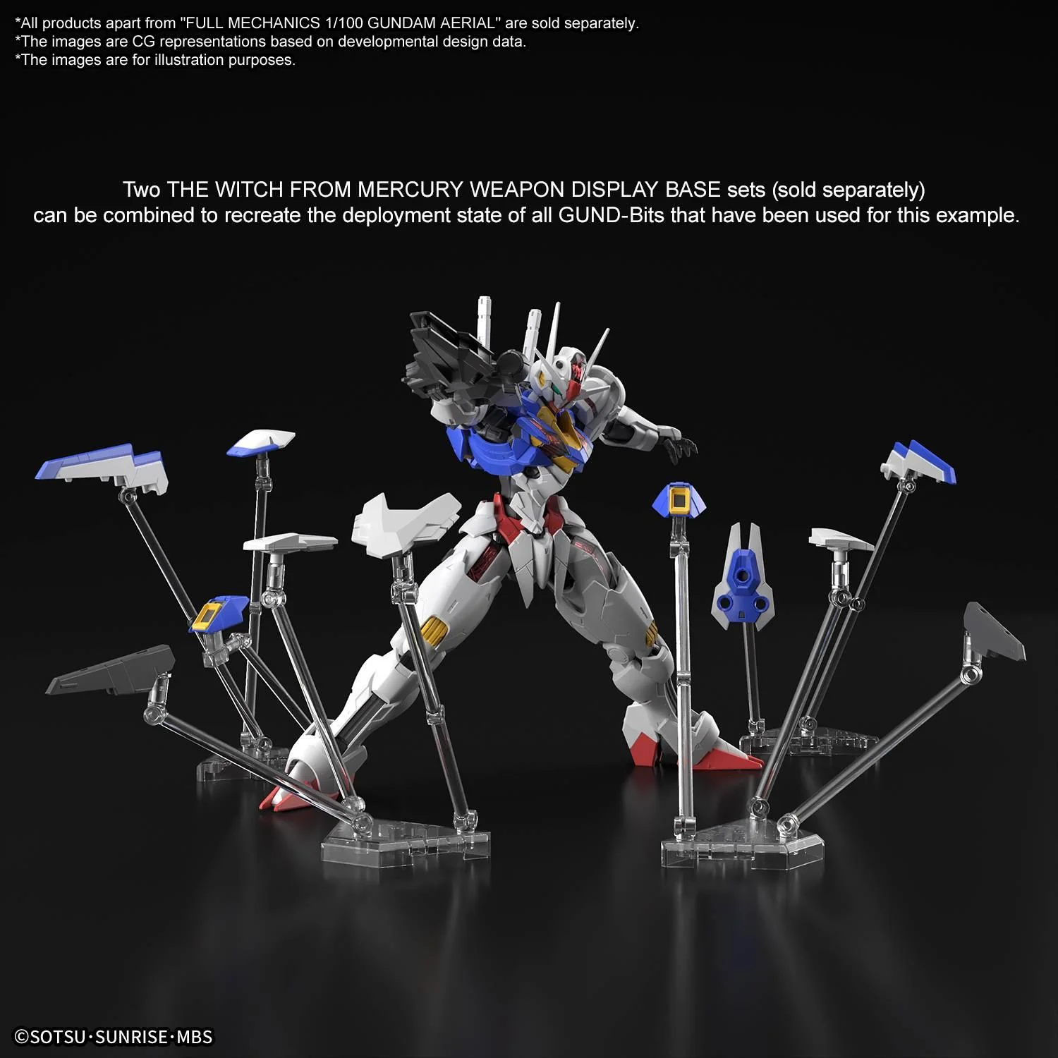 Bandai Hobby FULL MECHANICS (FM) 1/100 GUNDAM AERIAL (2023) - Image 8