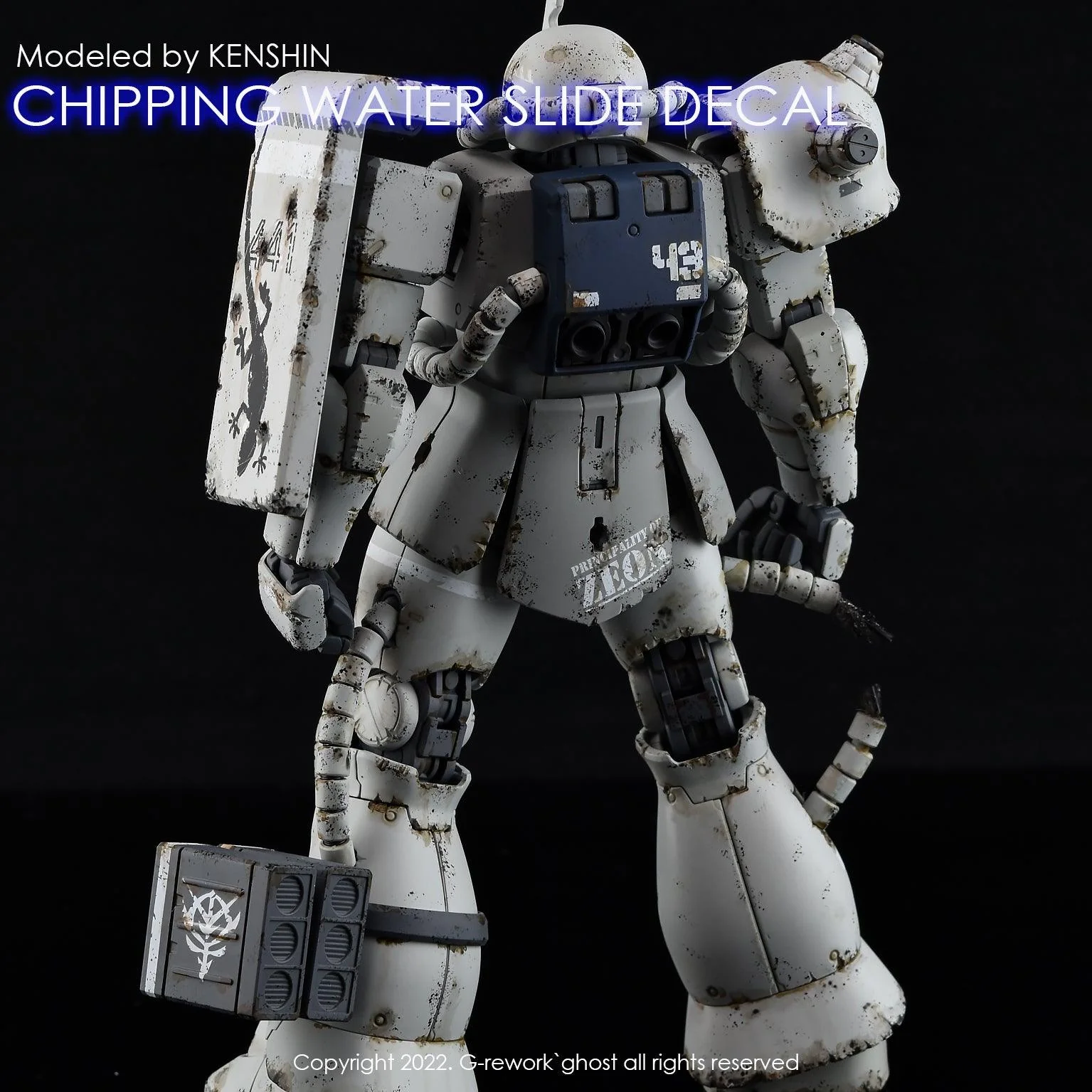 G-Rework CHIPPING DECAL_ZEON_01_WHITE - Image 4