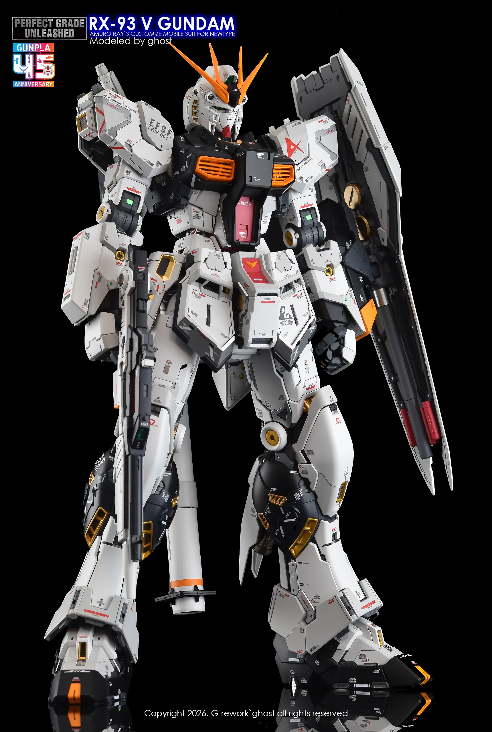 G-Rework Decal [PG] UNLEASHED RX-93 V GUNDAM