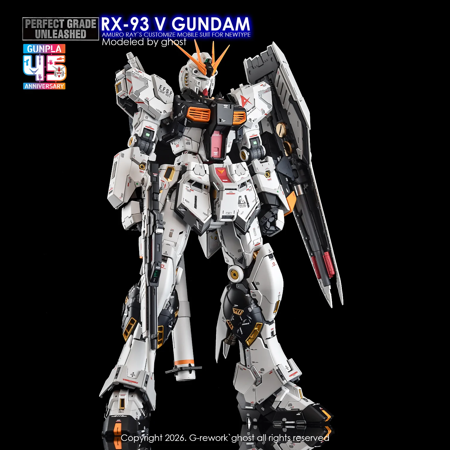 G-Rework Decal [PG] UNLEASHED RX-93 V GUNDAM - Image 10