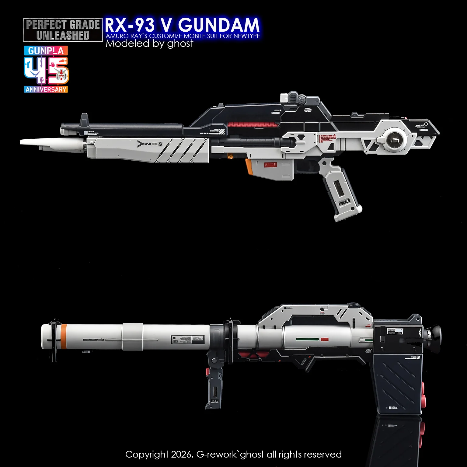 G-Rework Decal [PG] UNLEASHED RX-93 V GUNDAM - Image 39