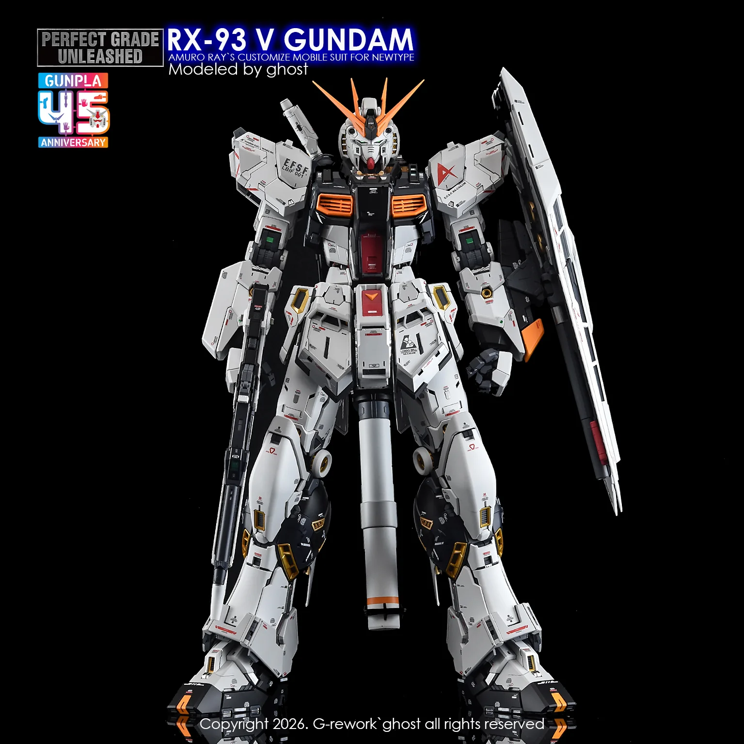 G-Rework Decal [PG] UNLEASHED RX-93 V GUNDAM - Image 8