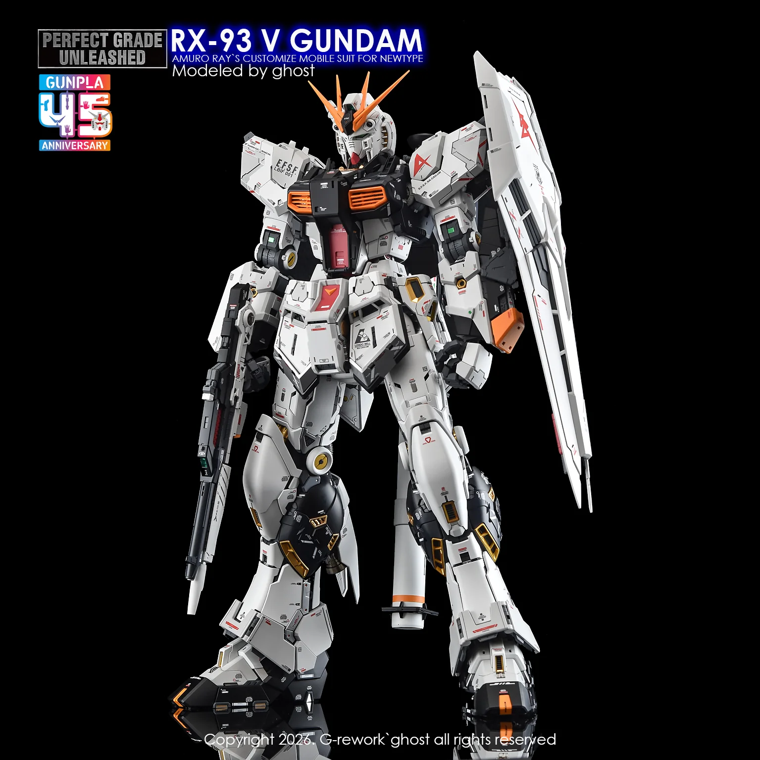 G-Rework Decal [PG] UNLEASHED RX-93 V GUNDAM - Image 9