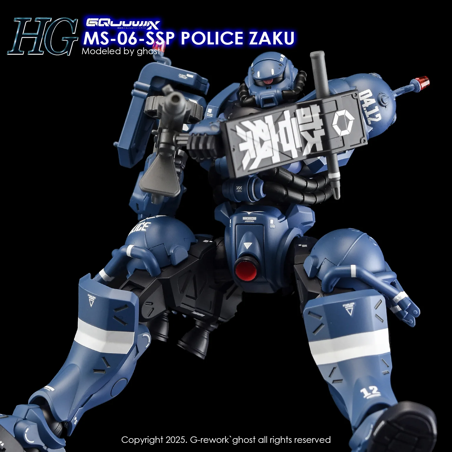 G-Rework [HG] GQuuuuuuX POLICE ZAKU - Image 15