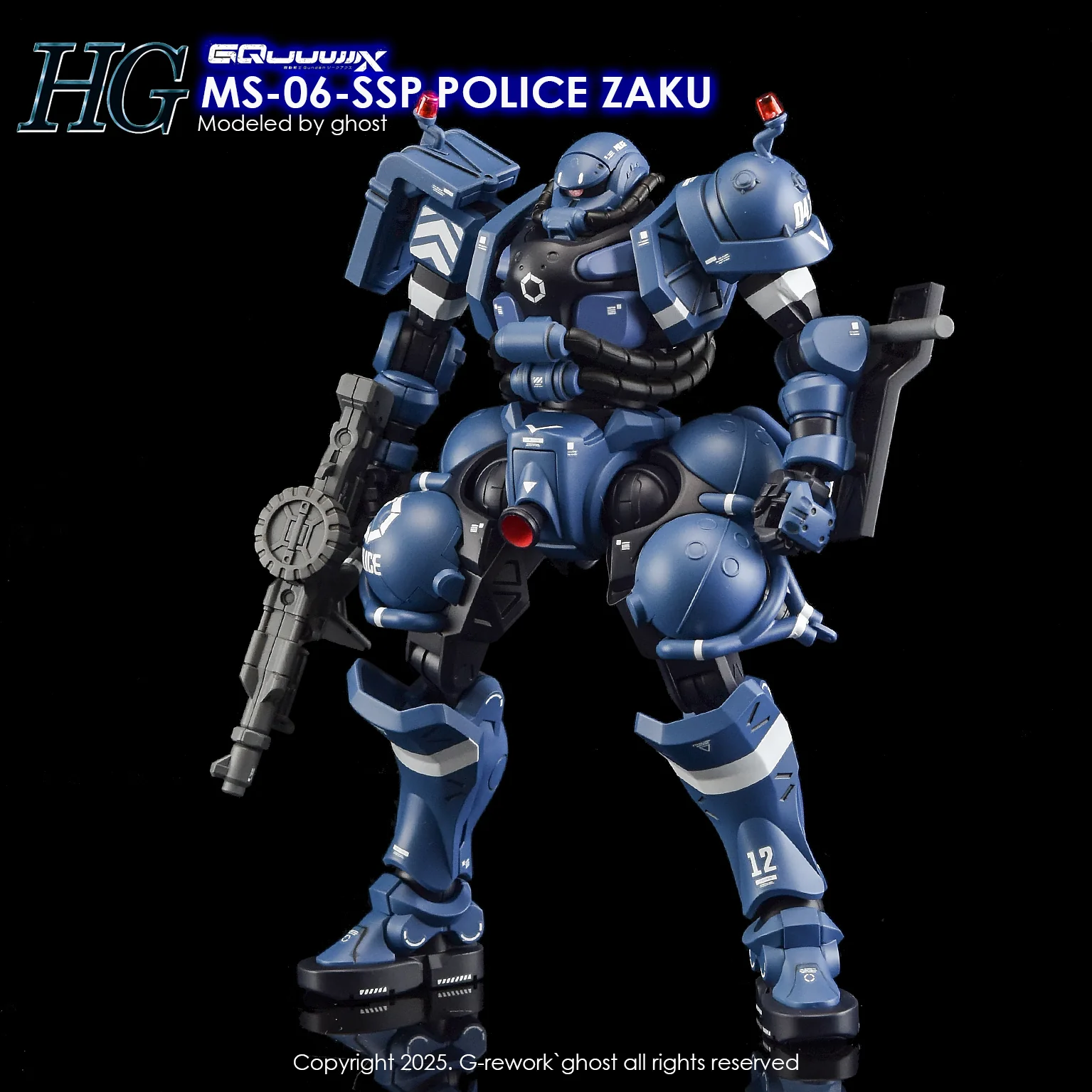 G-Rework [HG] GQuuuuuuX POLICE ZAKU - Image 2