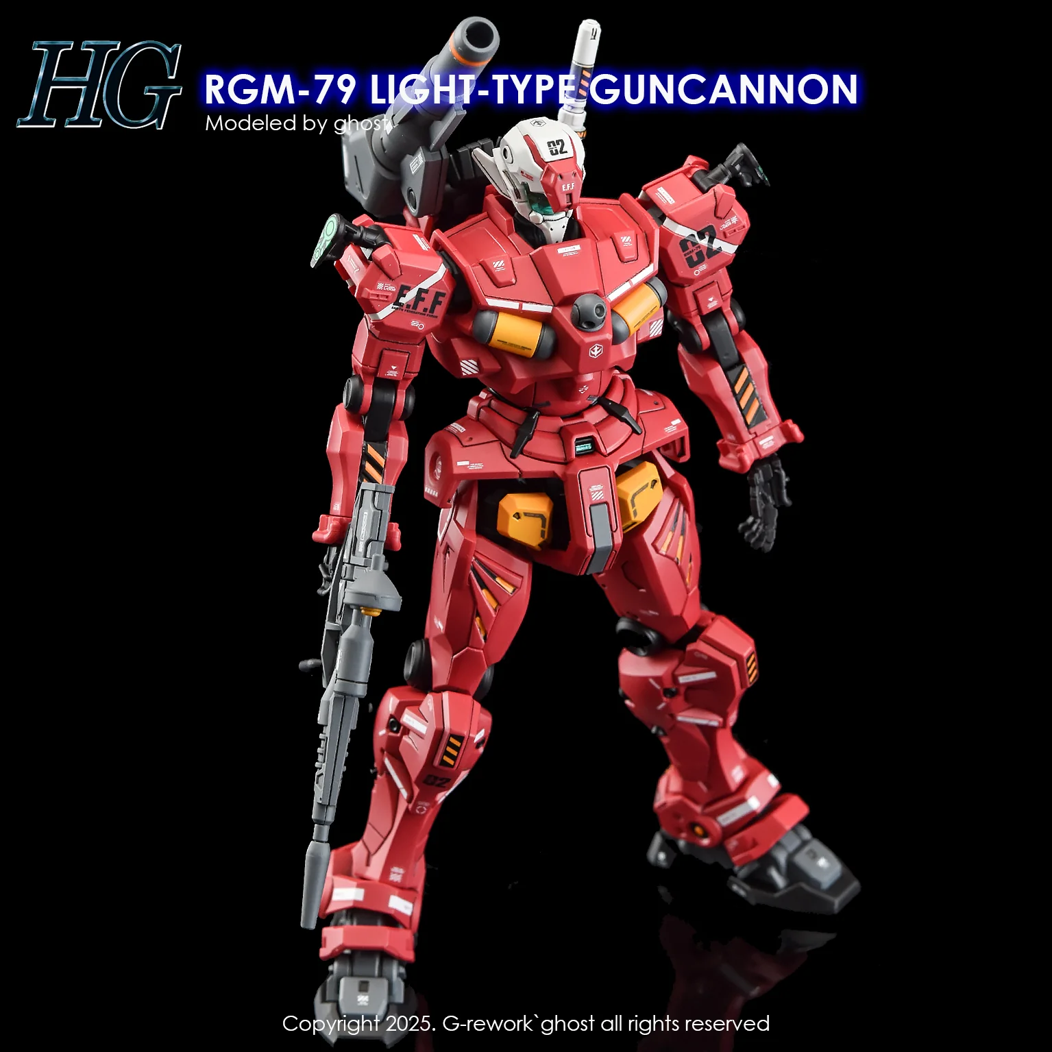 G-Rework [HG] [GQX] LIGHT-TYPE GUNCANNON - Image 6