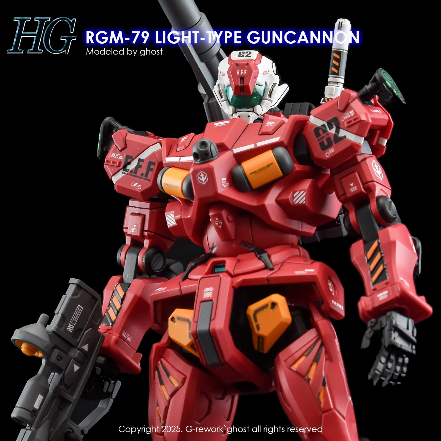 G-Rework [HG] [GQX] LIGHT-TYPE GUNCANNON - Image 8