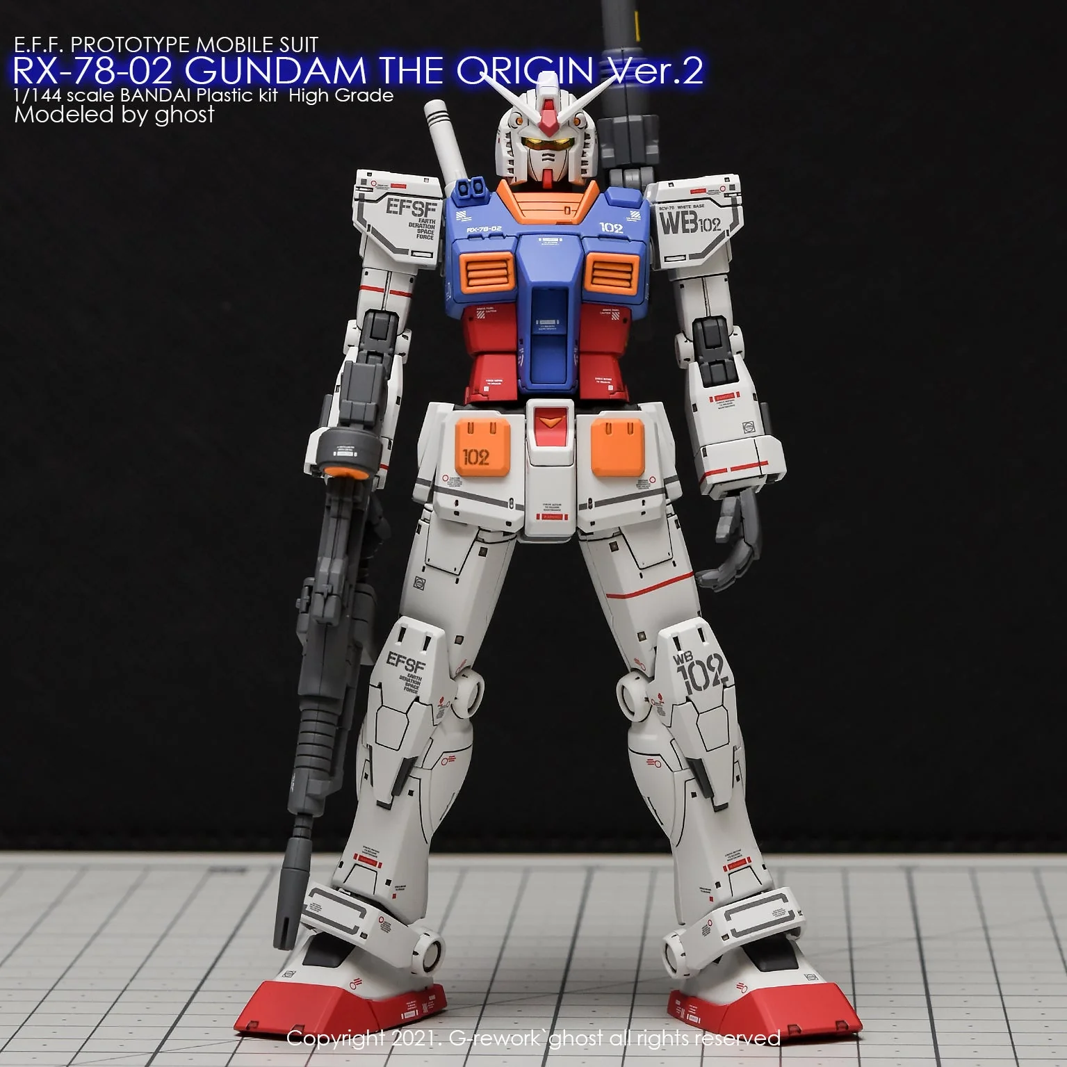G-Rework [HG] ORIGIN GUNDAM (decal v2.0)