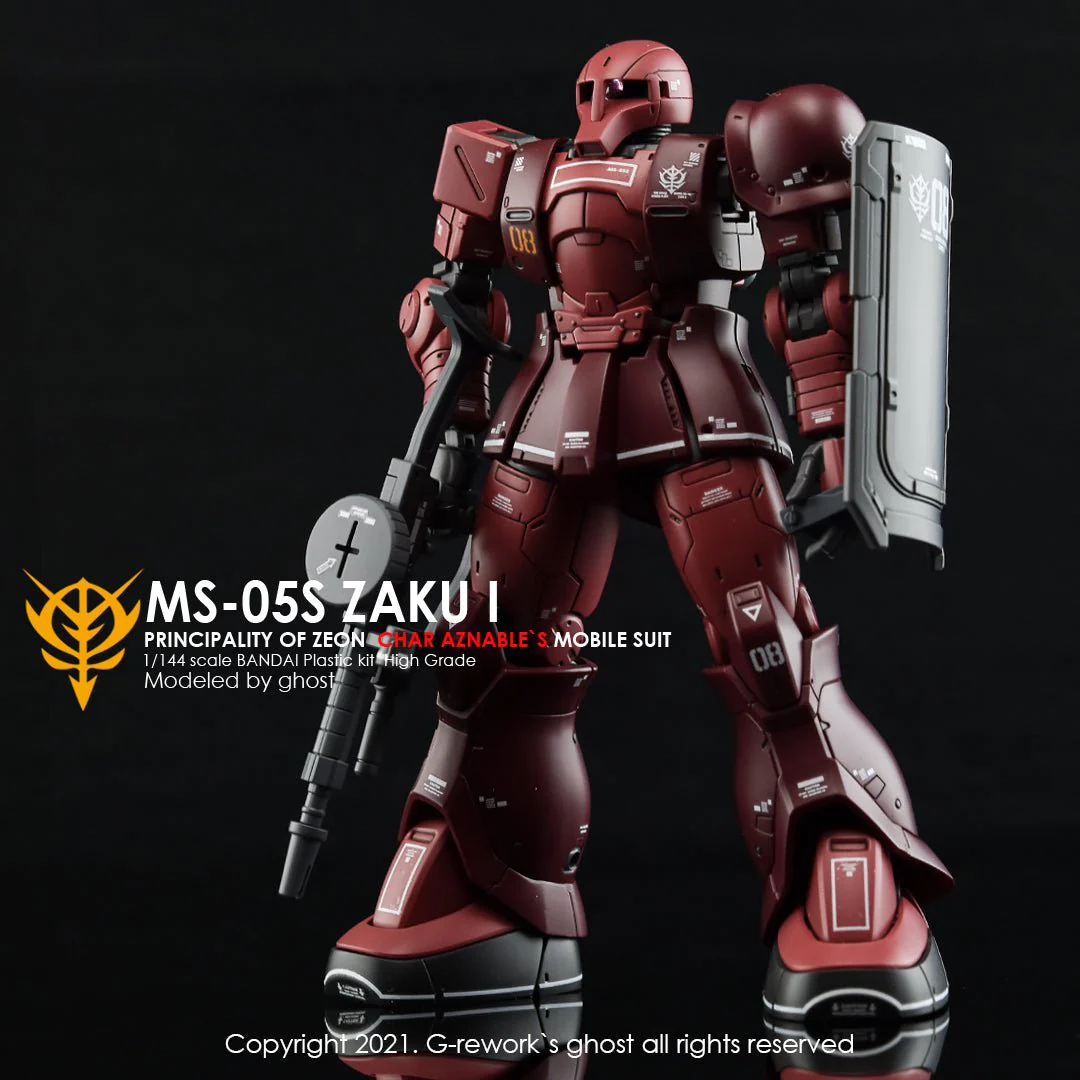 G-Rework [HG] ORIGIN MS-05S ZAKU I ( CHAR AZNABLE) - Image 6