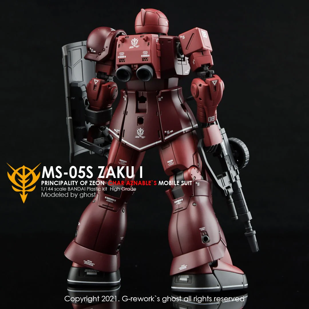G-Rework [HG] ORIGIN MS-05S ZAKU I ( CHAR AZNABLE) - Image 8