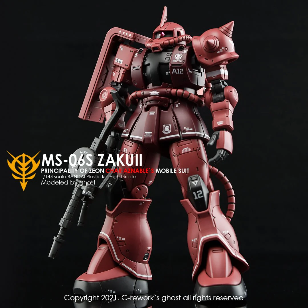 G-Rework [HG] ORIGIN MS-06S ZAKU II ( CHAR AZNABLE) - Image 10