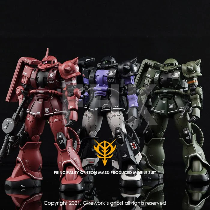 G-Rework [HG] ORIGIN MS-06S ZAKU II ( CHAR AZNABLE) - Image 3
