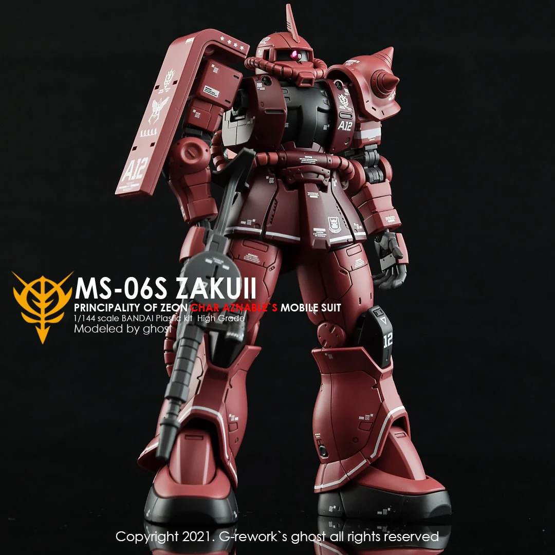 G-Rework [HG] ORIGIN MS-06S ZAKU II ( CHAR AZNABLE) - Image 5