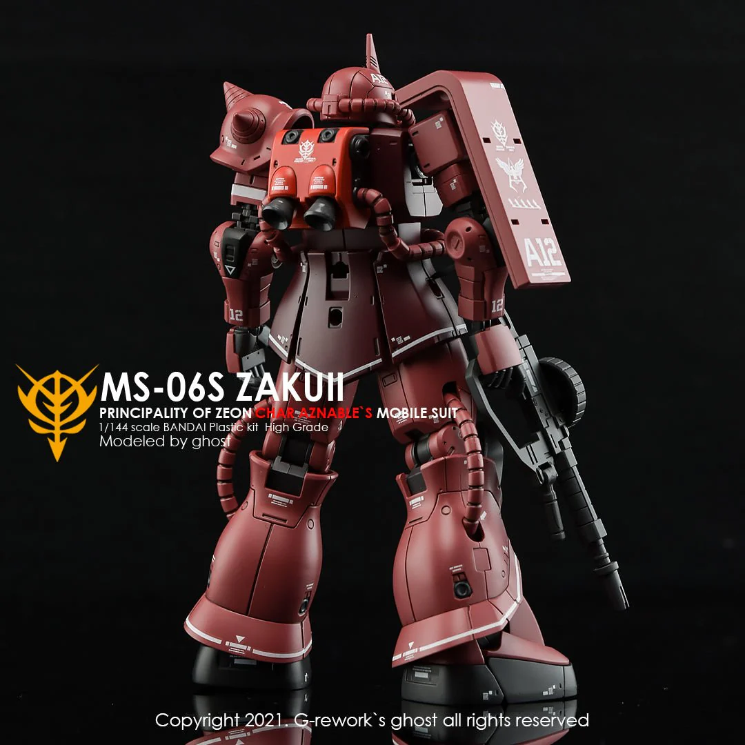 G-Rework [HG] ORIGIN MS-06S ZAKU II ( CHAR AZNABLE) - Image 7