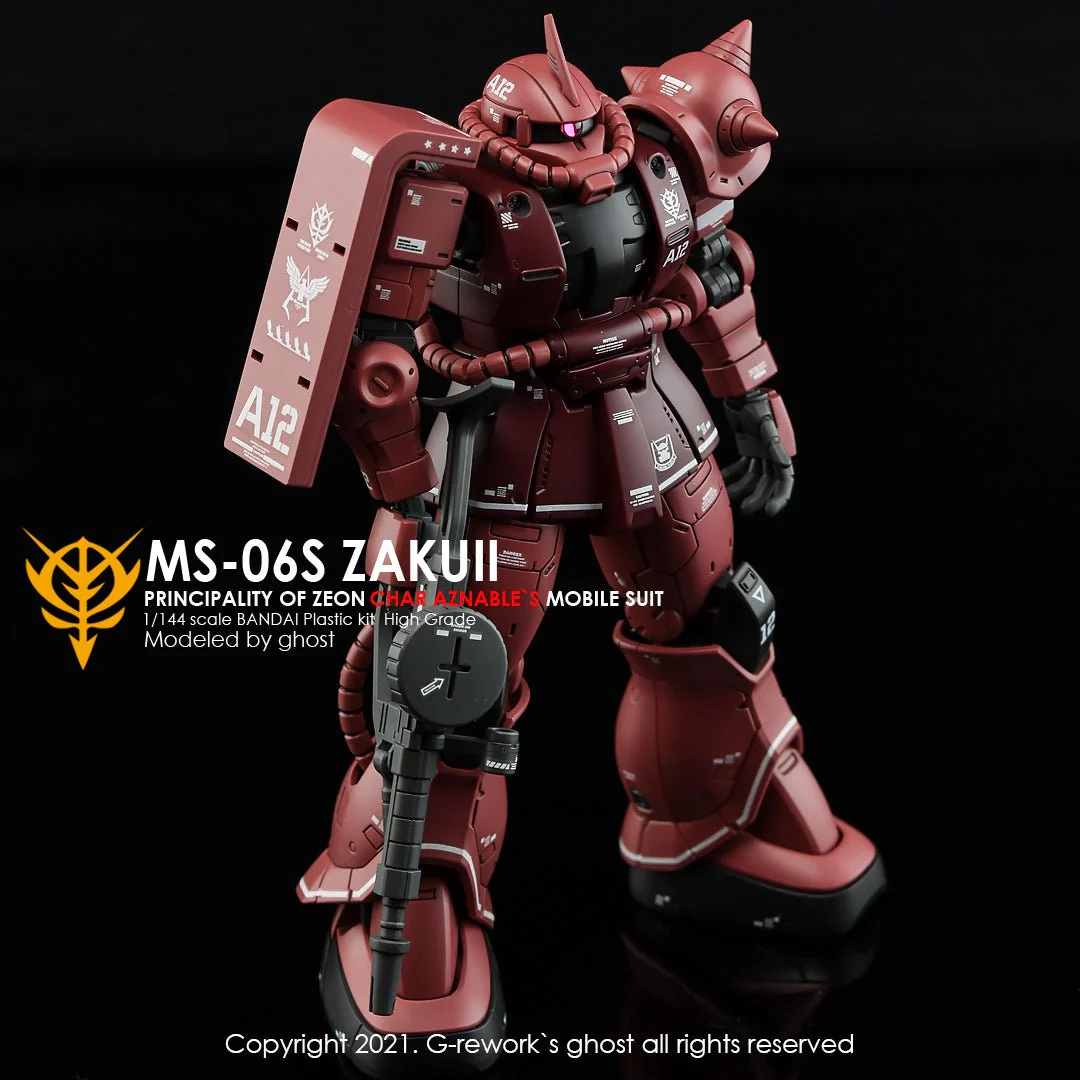 G-Rework [HG] ORIGIN MS-06S ZAKU II ( CHAR AZNABLE) - Image 8