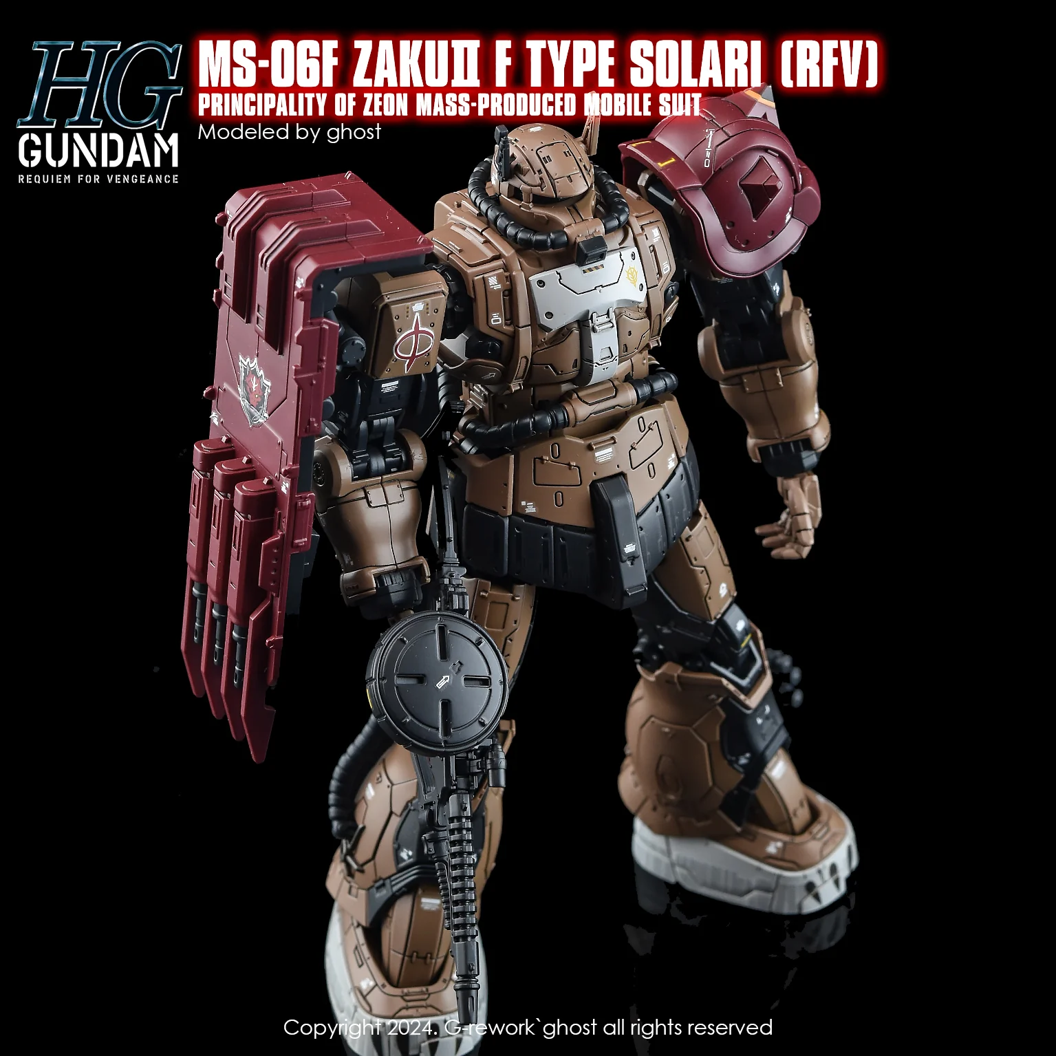 G-Rework [HG] [RFV] MS-O6F ZAKUII F TYPE SOLARI - Image 11