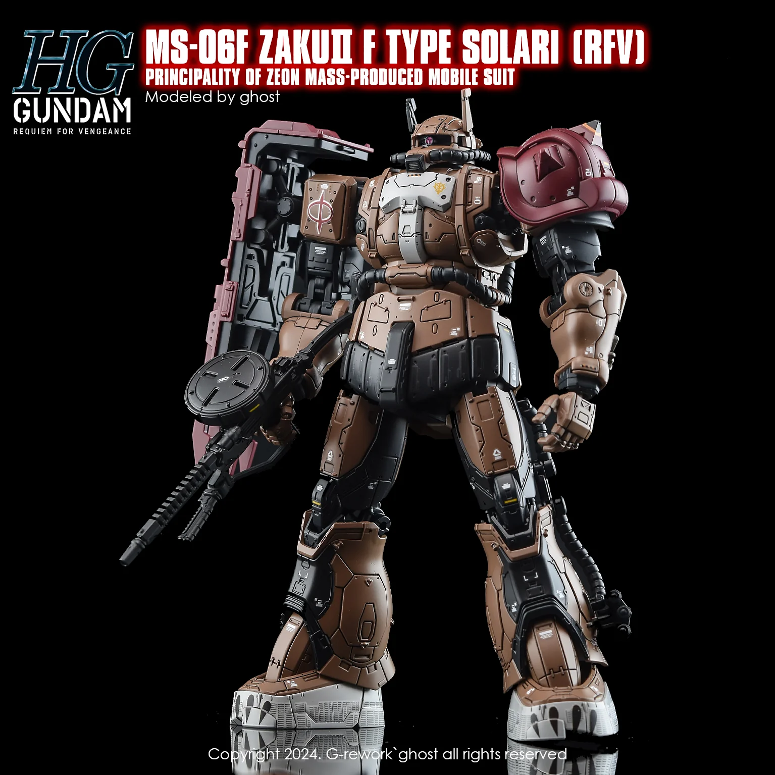 G-Rework [HG] [RFV] MS-O6F ZAKUII F TYPE SOLARI - Image 13