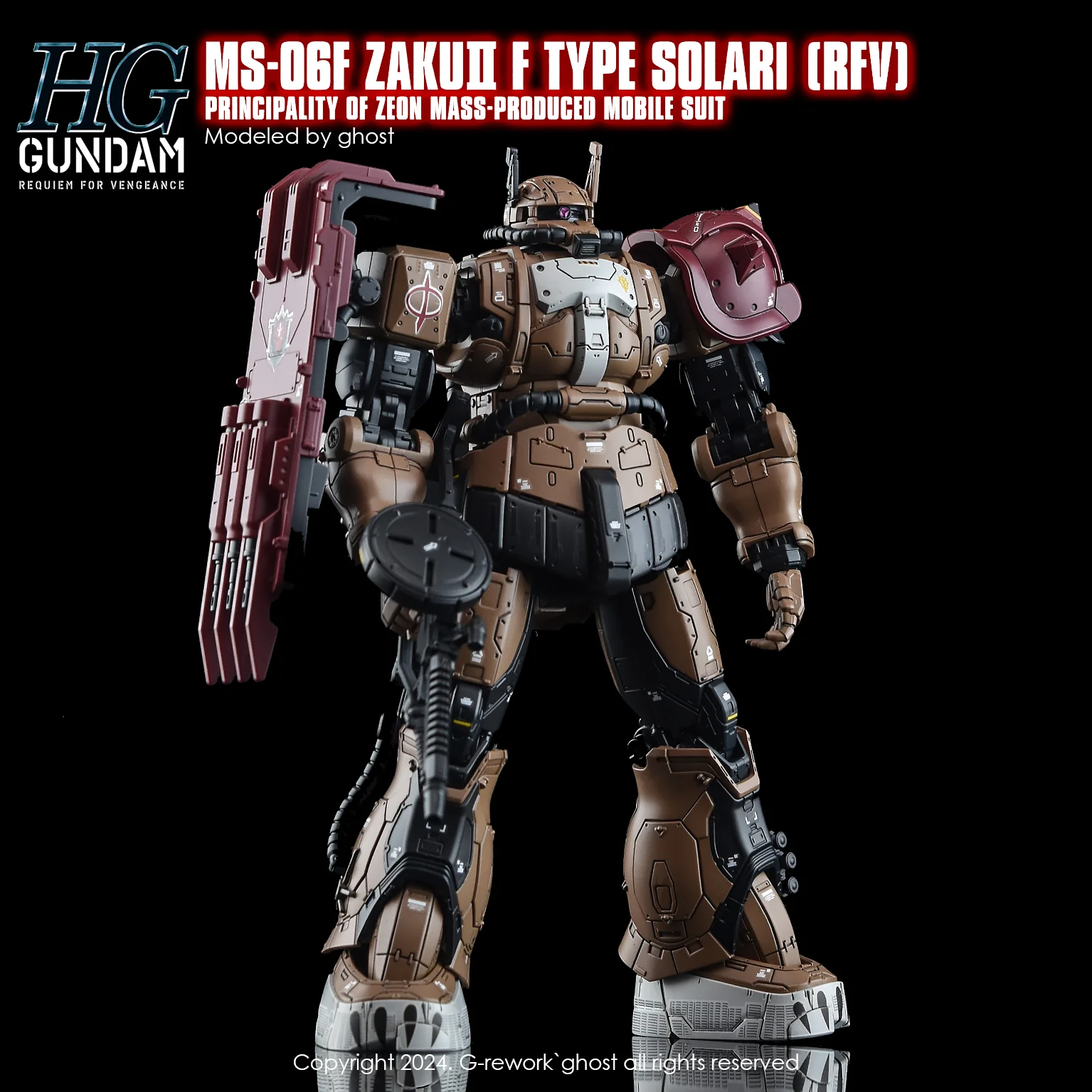 G-Rework [HG] [RFV] MS-O6F ZAKUII F TYPE SOLARI - Image 7