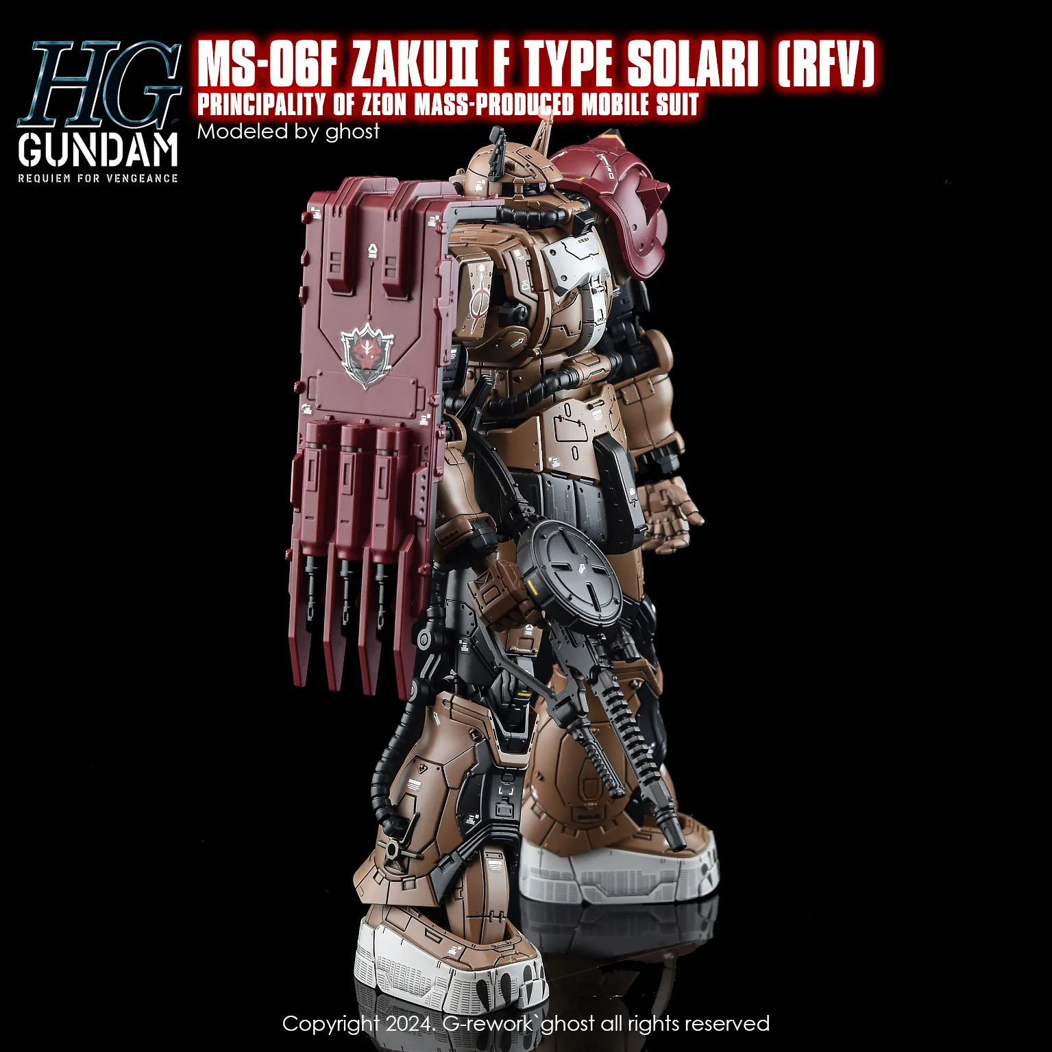 G-Rework [HG] [RFV] MS-O6F ZAKUII F TYPE SOLARI - Image 9