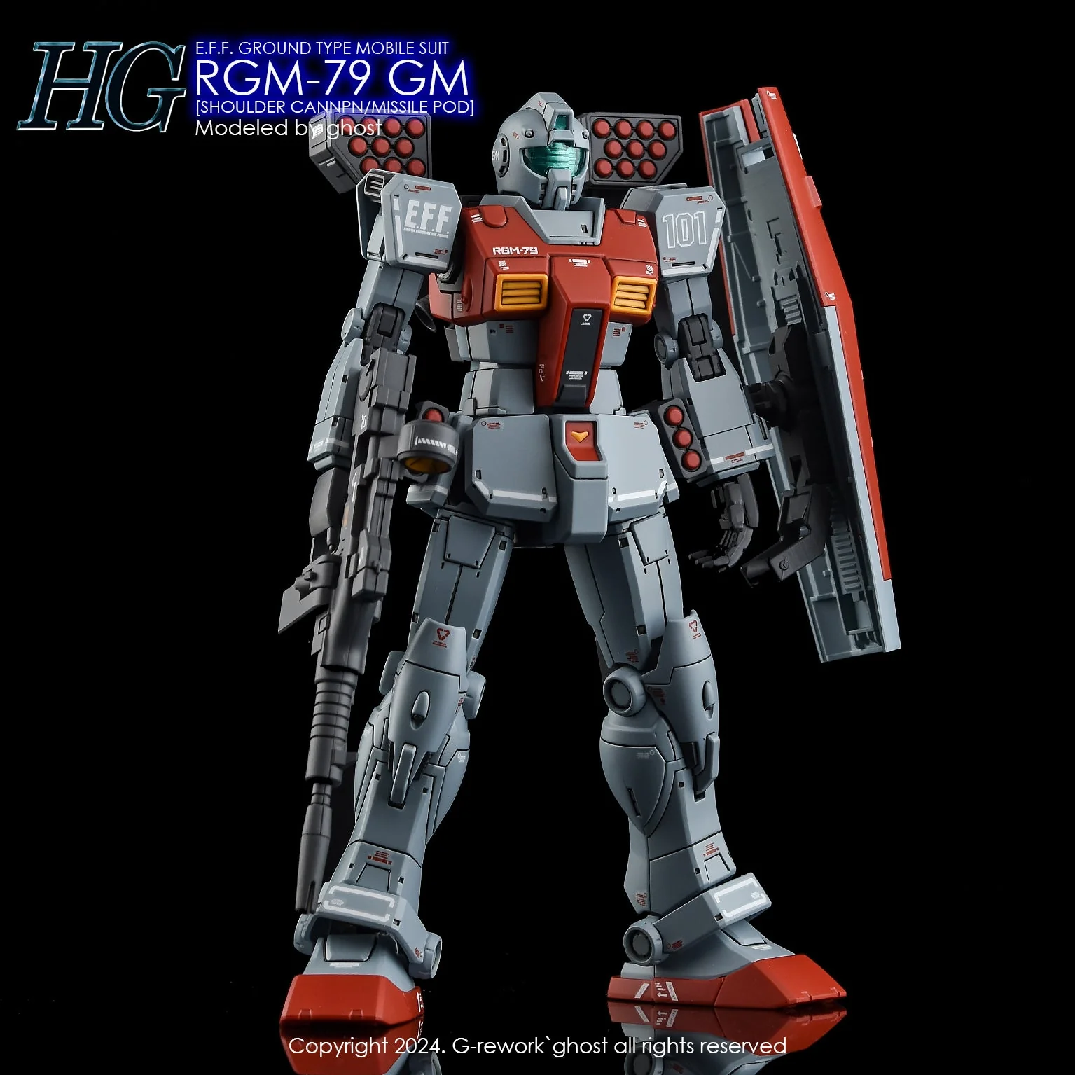 G-Rework [HG] RGM-79 GM [MISSILE POD] - Image 14