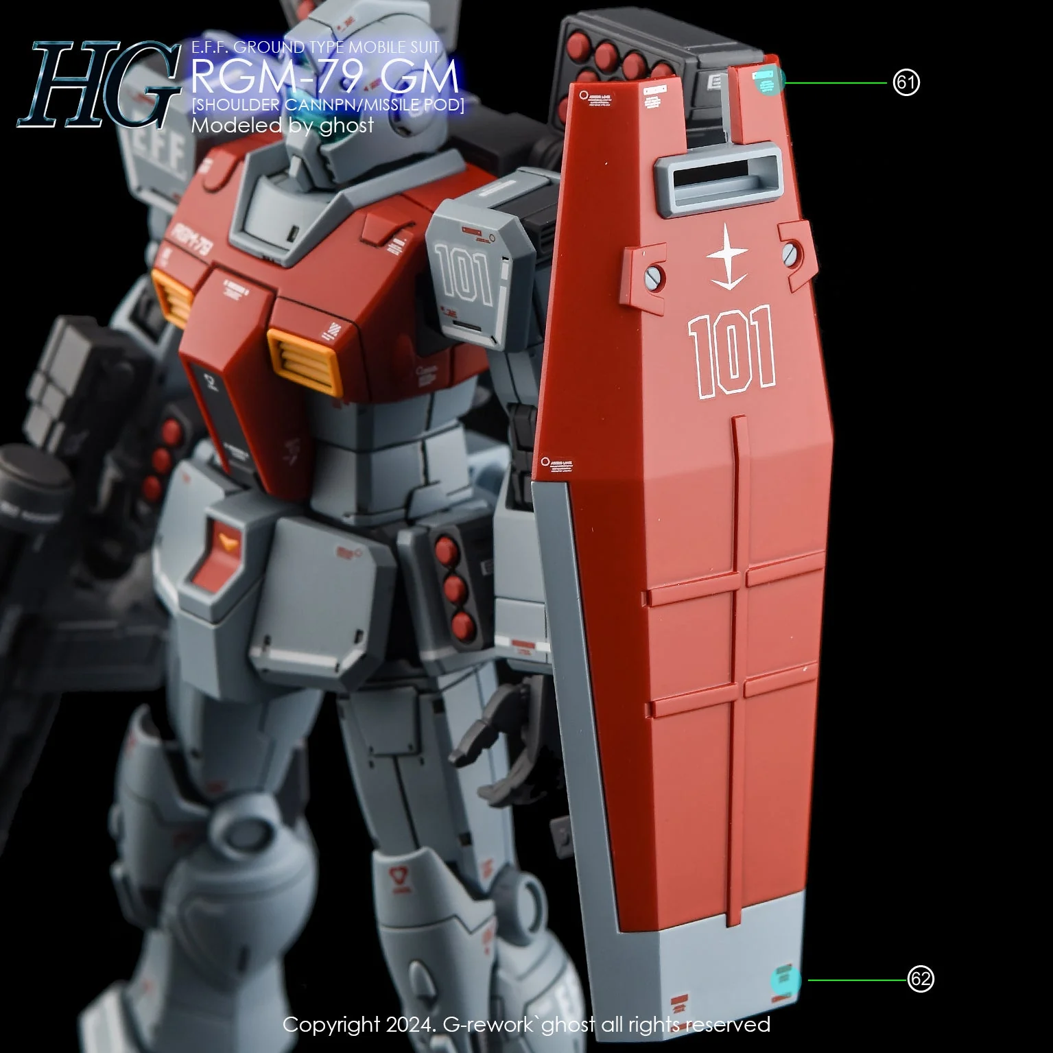 G-Rework [HG] RGM-79 GM [MISSILE POD] - Image 5