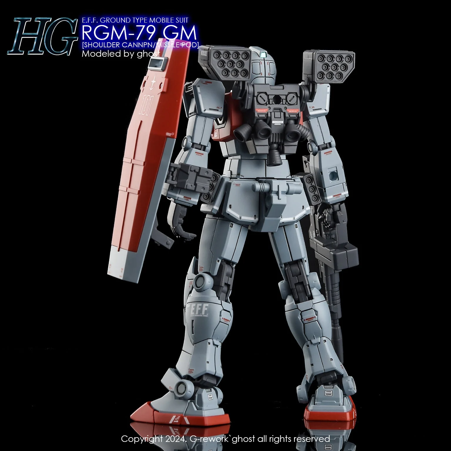 G-Rework [HG] RGM-79 GM [MISSILE POD] - Image 6