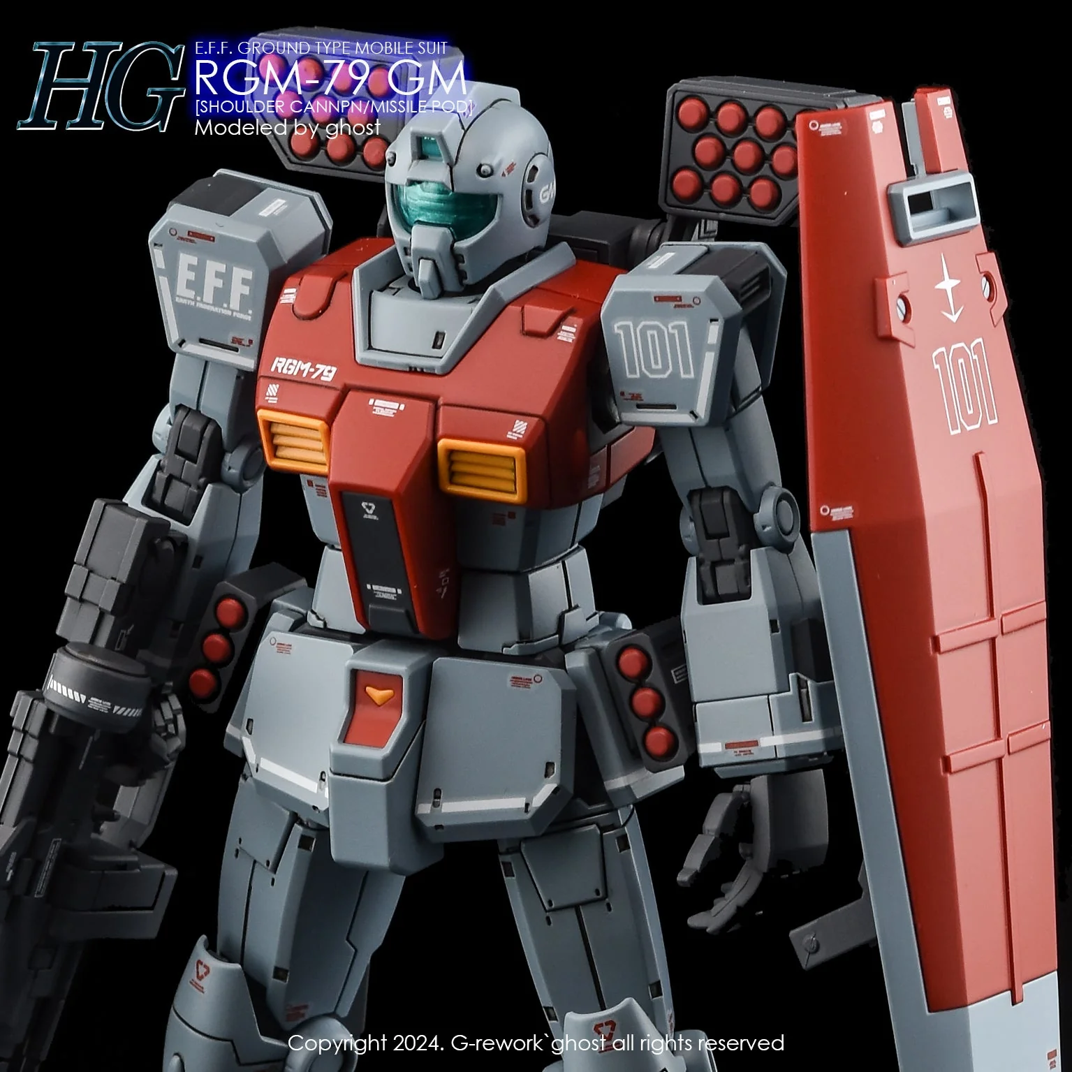 G-Rework [HG] RGM-79 GM [MISSILE POD] - Image 9
