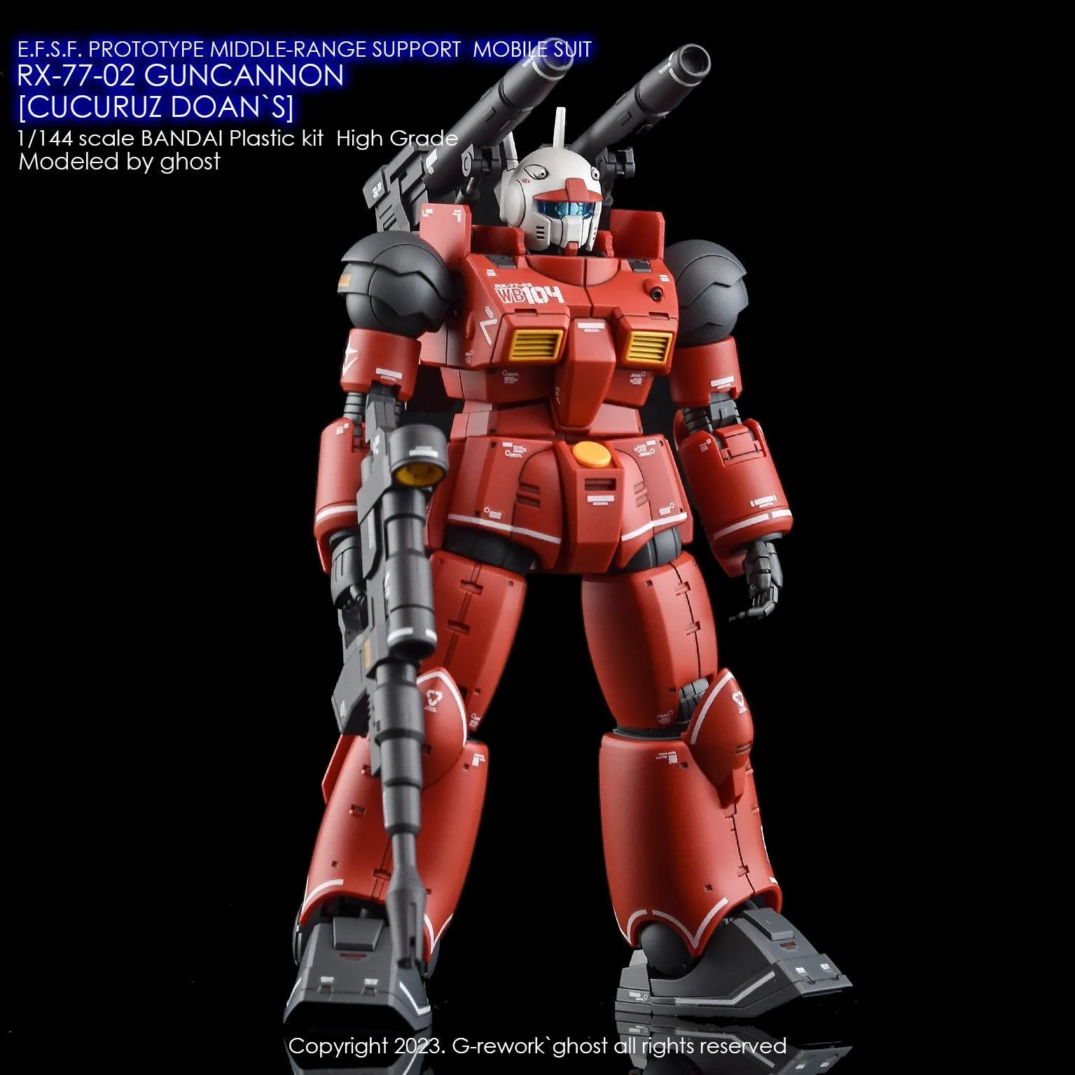 G-Rework [HG] RX-77-02 GUNCANNON [ CUCURUZ DOAN`S ]
