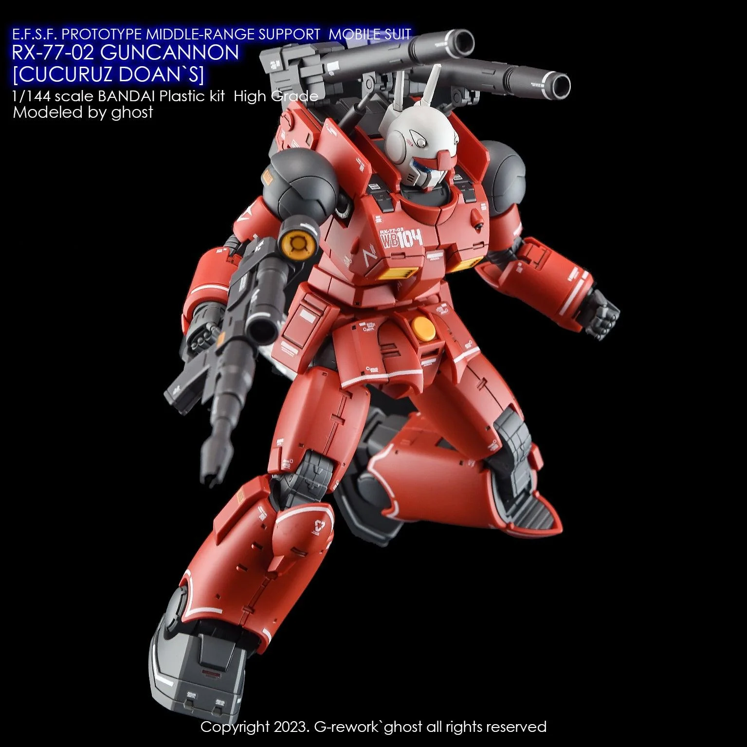 G-Rework [HG] RX-77-02 GUNCANNON [ CUCURUZ DOAN`S ] - Image 10