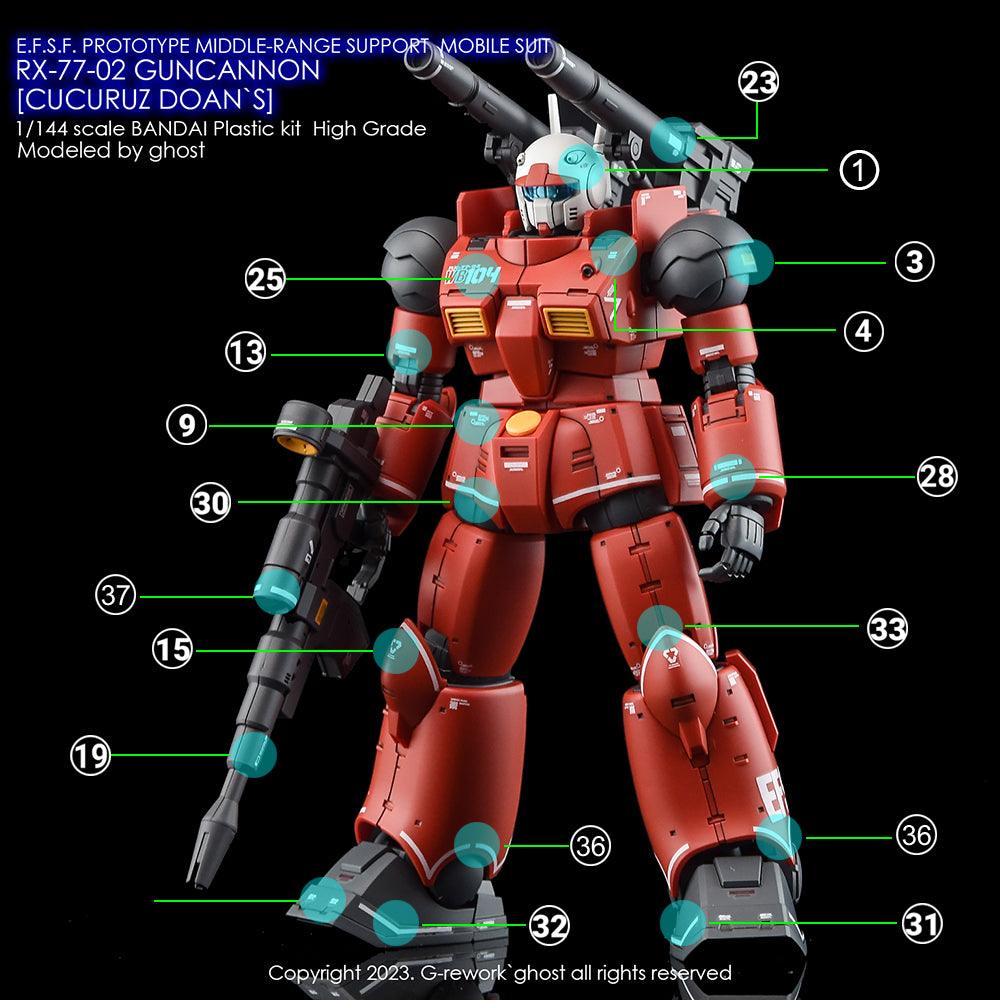 G-Rework [HG] RX-77-02 GUNCANNON [ CUCURUZ DOAN`S ] - Image 13