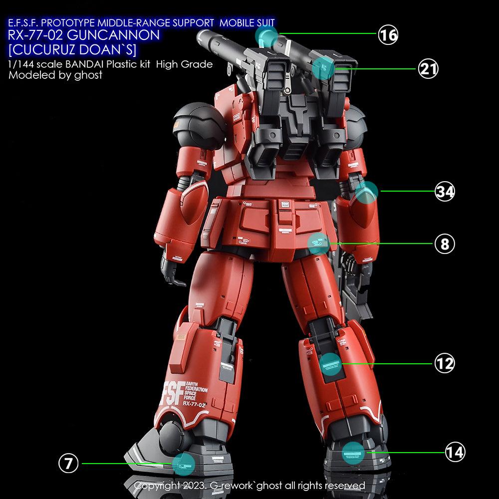 G-Rework [HG] RX-77-02 GUNCANNON [ CUCURUZ DOAN`S ] - Image 14