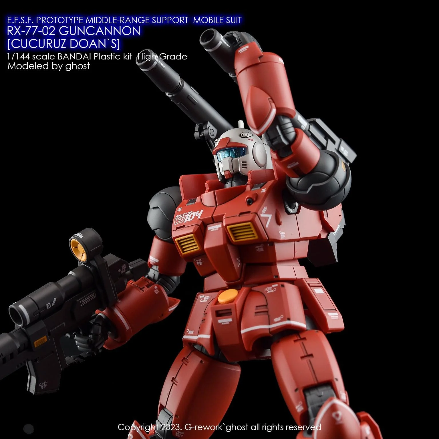 G-Rework [HG] RX-77-02 GUNCANNON [ CUCURUZ DOAN`S ] - Image 6