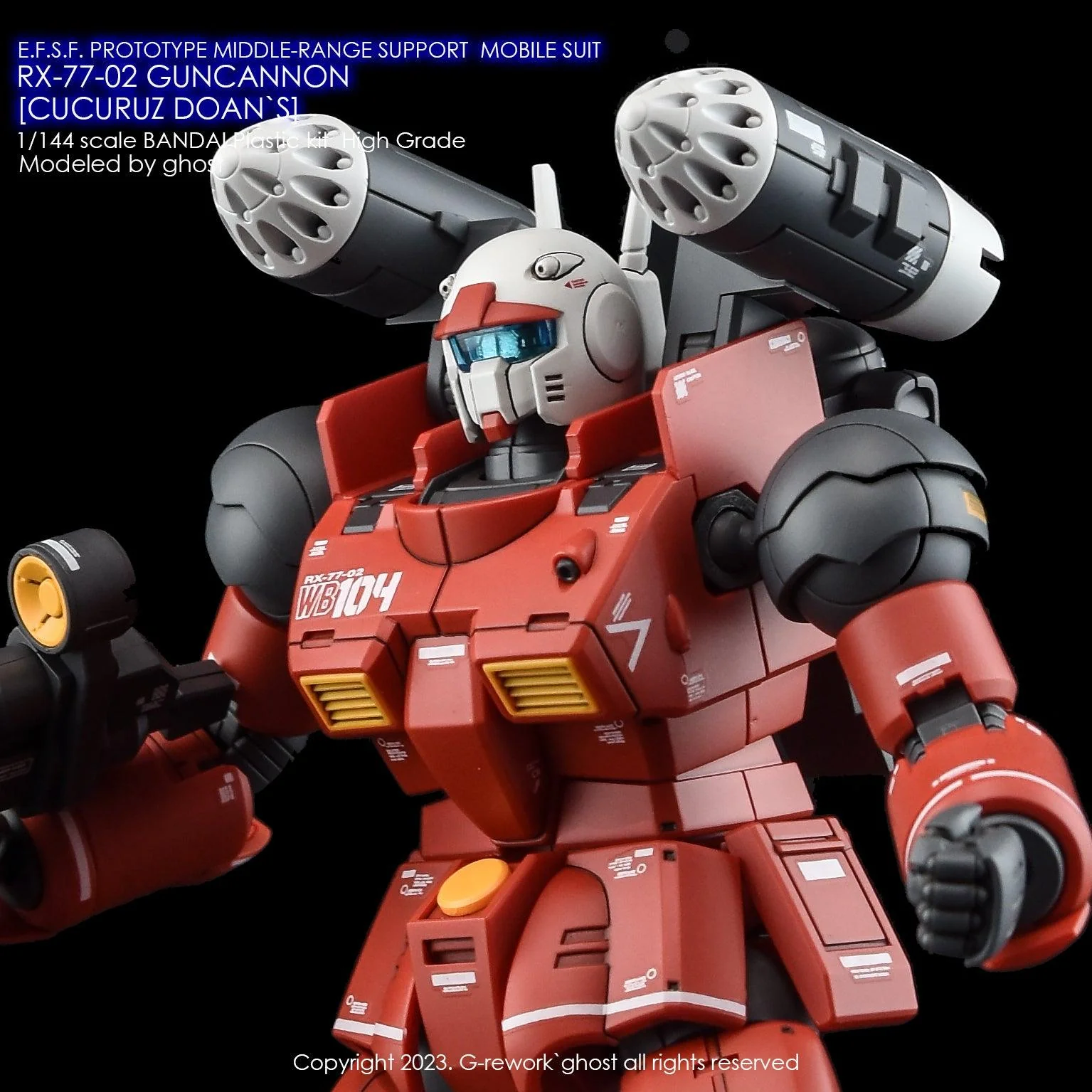 G-Rework [HG] RX-77-02 GUNCANNON [ CUCURUZ DOAN`S ] - Image 8