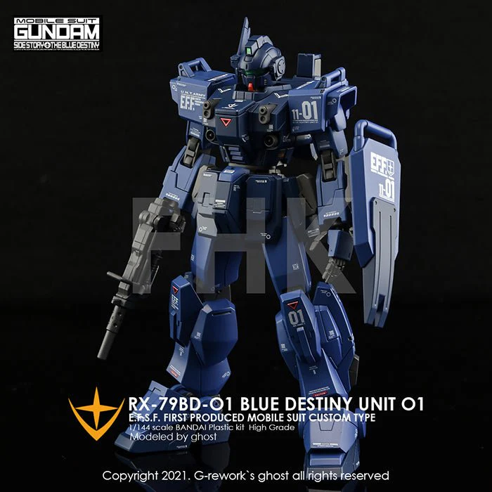 G-Rework [HG] RX-79 BD-01 [BLUE DESTINY] - Image 10