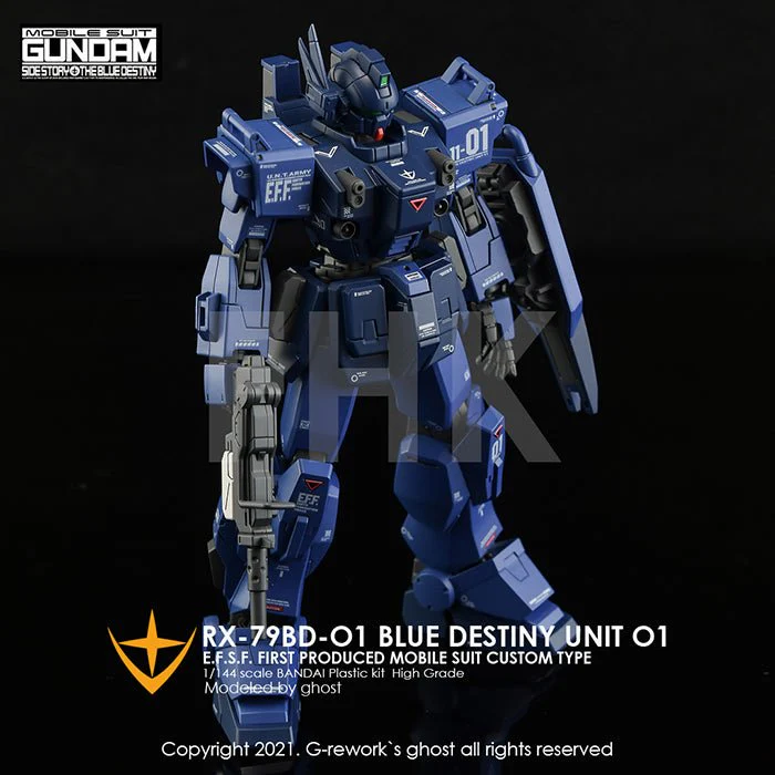 G-Rework [HG] RX-79 BD-01 [BLUE DESTINY] - Image 12