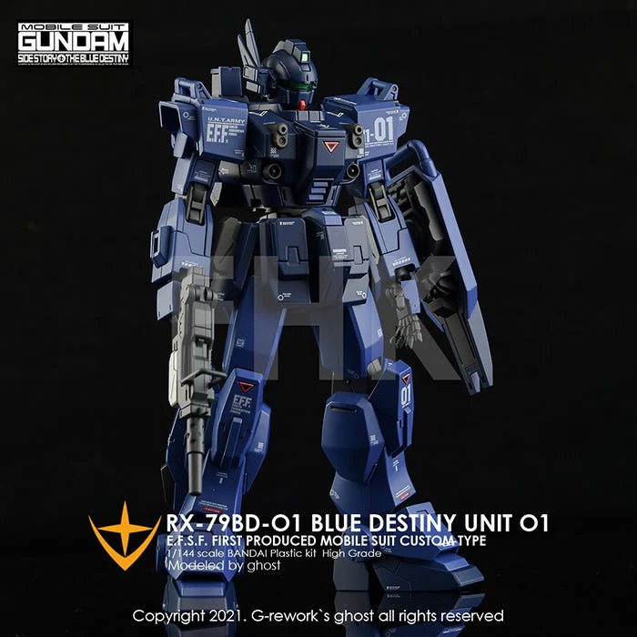 G-Rework [HG] RX-79 BD-01 [BLUE DESTINY] - Image 13