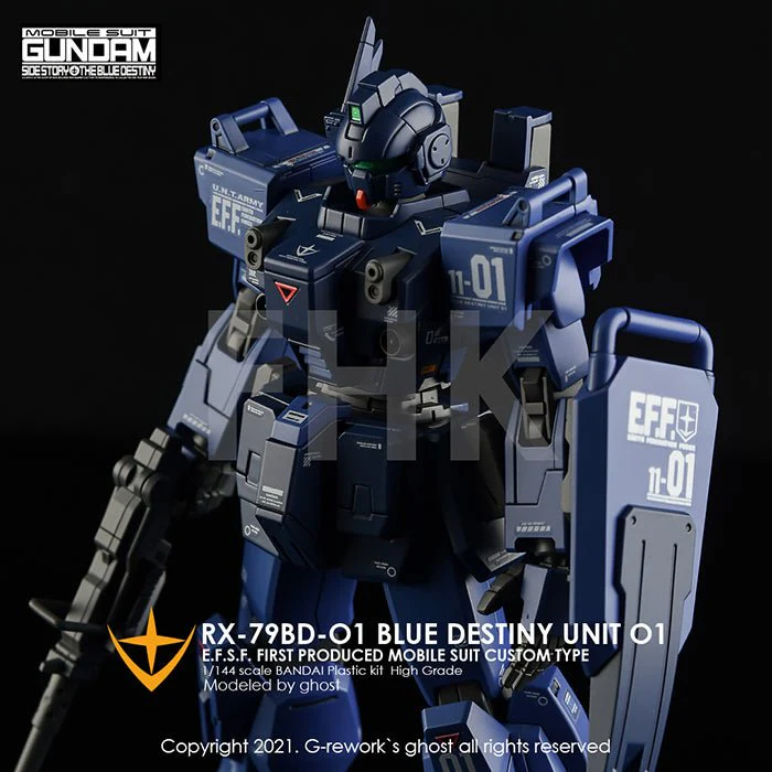 G-Rework [HG] RX-79 BD-01 [BLUE DESTINY] - Image 14